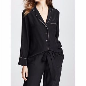 New Kiki De Montparnasse Silk PJ Top Shirt